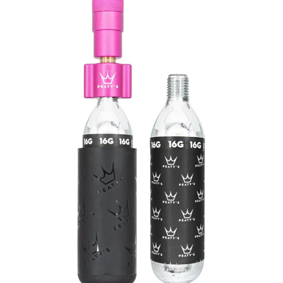 Co² Pompen < Peaty's Holeshot CO2 Patroonpomp - Road & Gravel (16g) - Punch