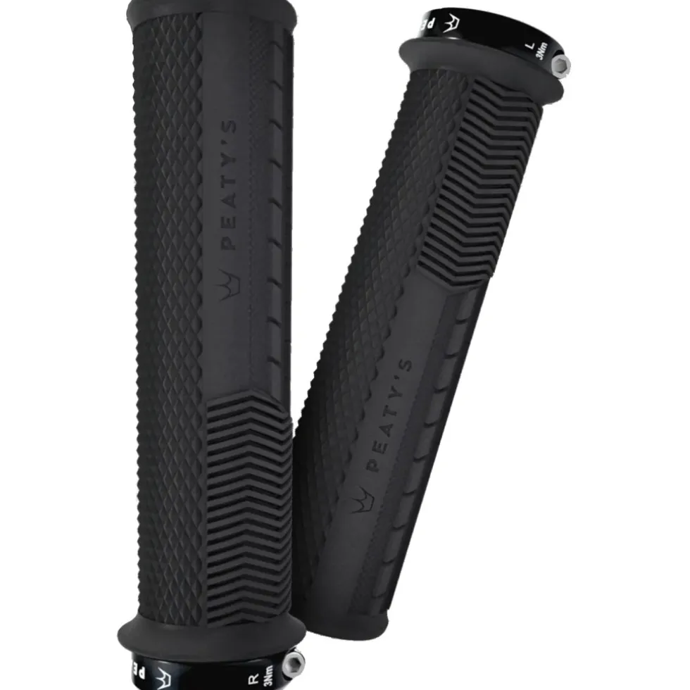 Peaty's Monarch Grips Knurl Thin Handvatten - Zwart