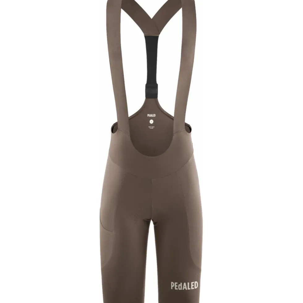 PEdALED E. Lightweight Fietsshort met Bretels Dames - Brown