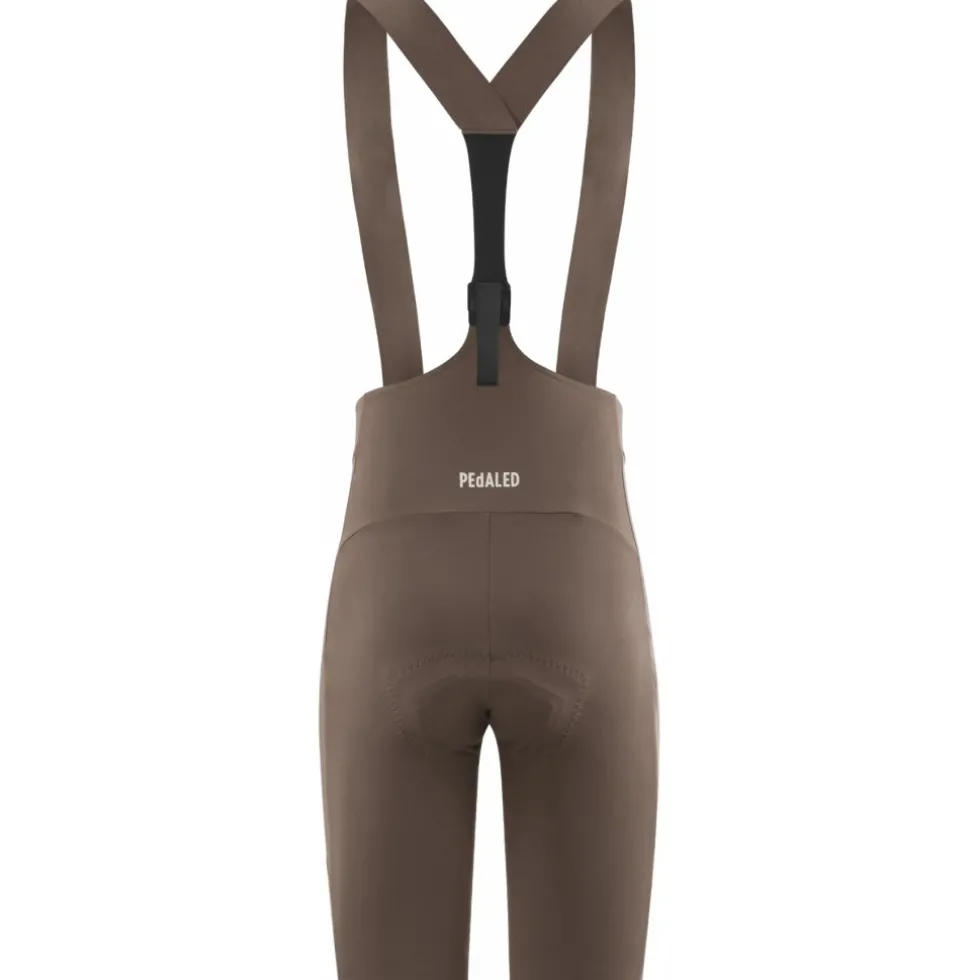PEdALED E. Lightweight Fietsshort met Bretels Dames - Brown