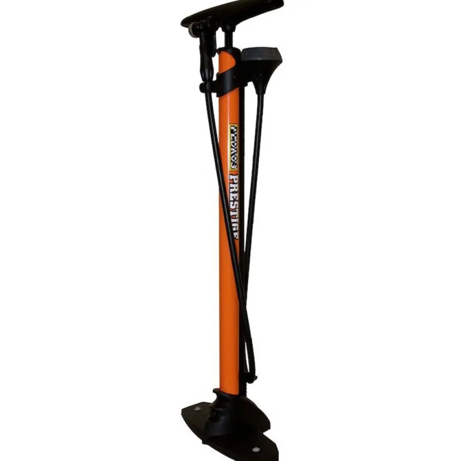 Vloerpompen < Pedros Pedro's Prestige Floor Pump - orange