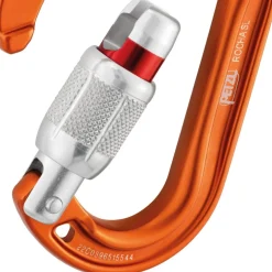 Petzl ROCHA Screw-Lock - Schroef-Karabijnhaak - oranje