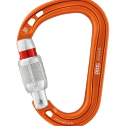 Petzl ROCHA Screw-Lock - Schroef-Karabijnhaak - oranje