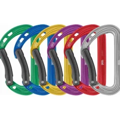 Petzl Spirit - Karabijnhaak - Gebogen Poort - Verpakking van 6