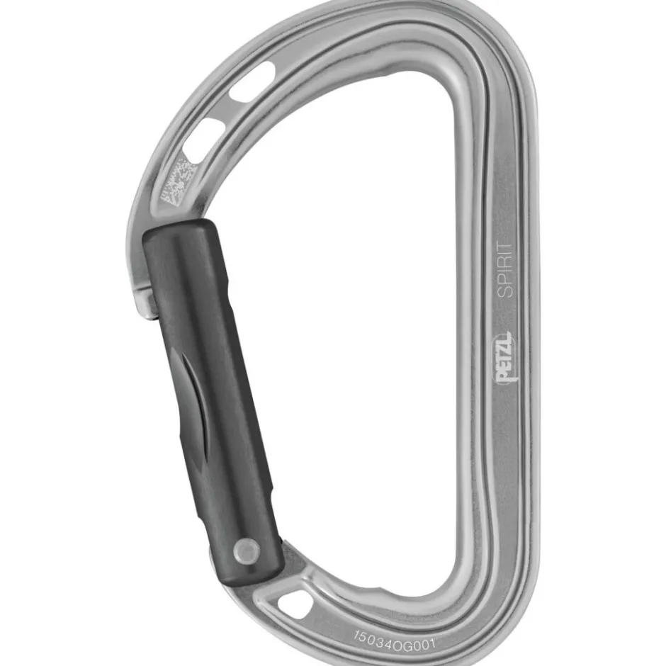 Karabijnhaken < Petzl Spirit - Karabijnhaak - Rechte Poort - grijs