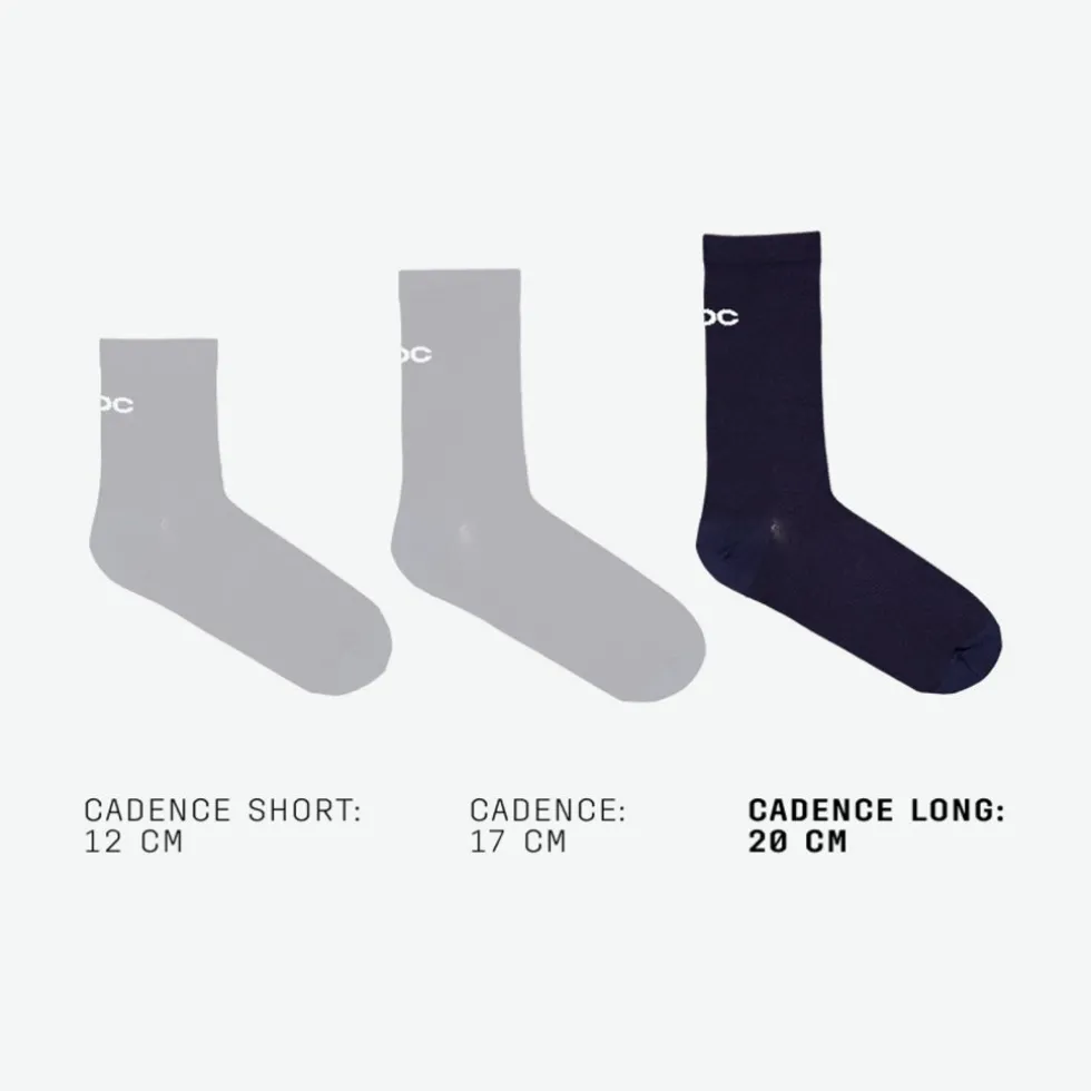 POC Cadence Road Sokken lang - 1001 Hydrogen White
