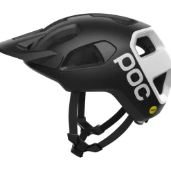 POC Cularis MIPS Helm - 8879 Uranium Black Matt/Hydrogen White with Logo