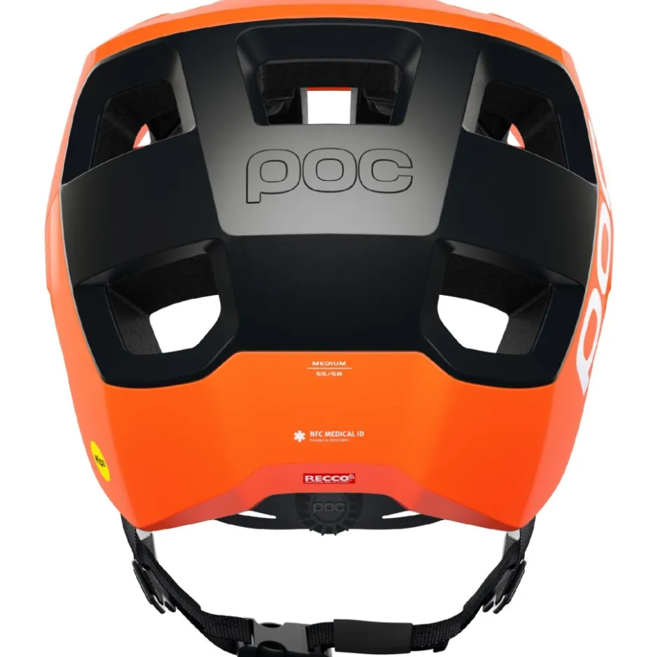 E-Bike Helmen < POC Kortal Race MIPS Helm - 8375 Fluorescent Orange AVIP/Uranium Black Matt