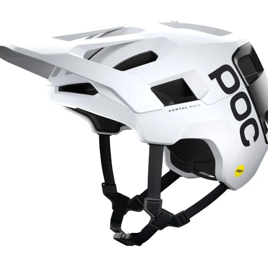 E-Bike Helmen < POC Kortal Race MIPS Helm - 8347 Hydrogen White/Uranium Black Matt