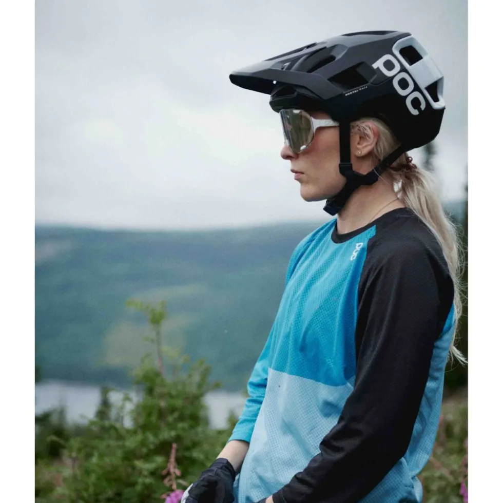 POC Kortal Race MIPS Helm - 8420 Uranium Black Matt/Hydrogen White