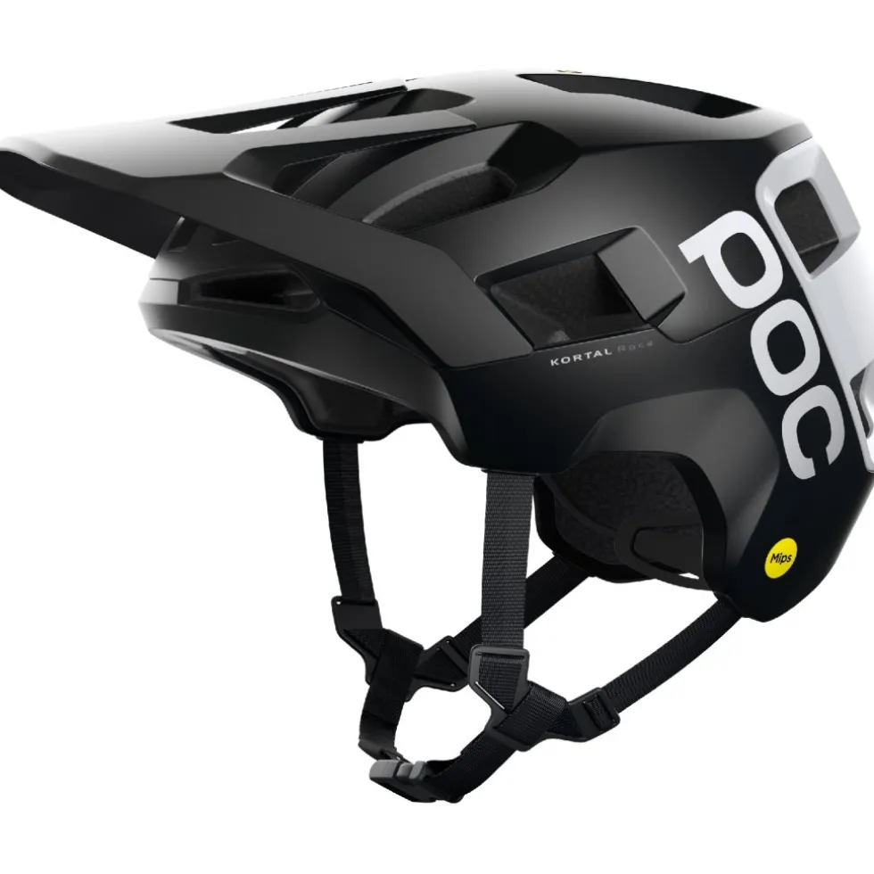 POC Kortal Race MIPS Helm - 8420 Uranium Black Matt/Hydrogen White