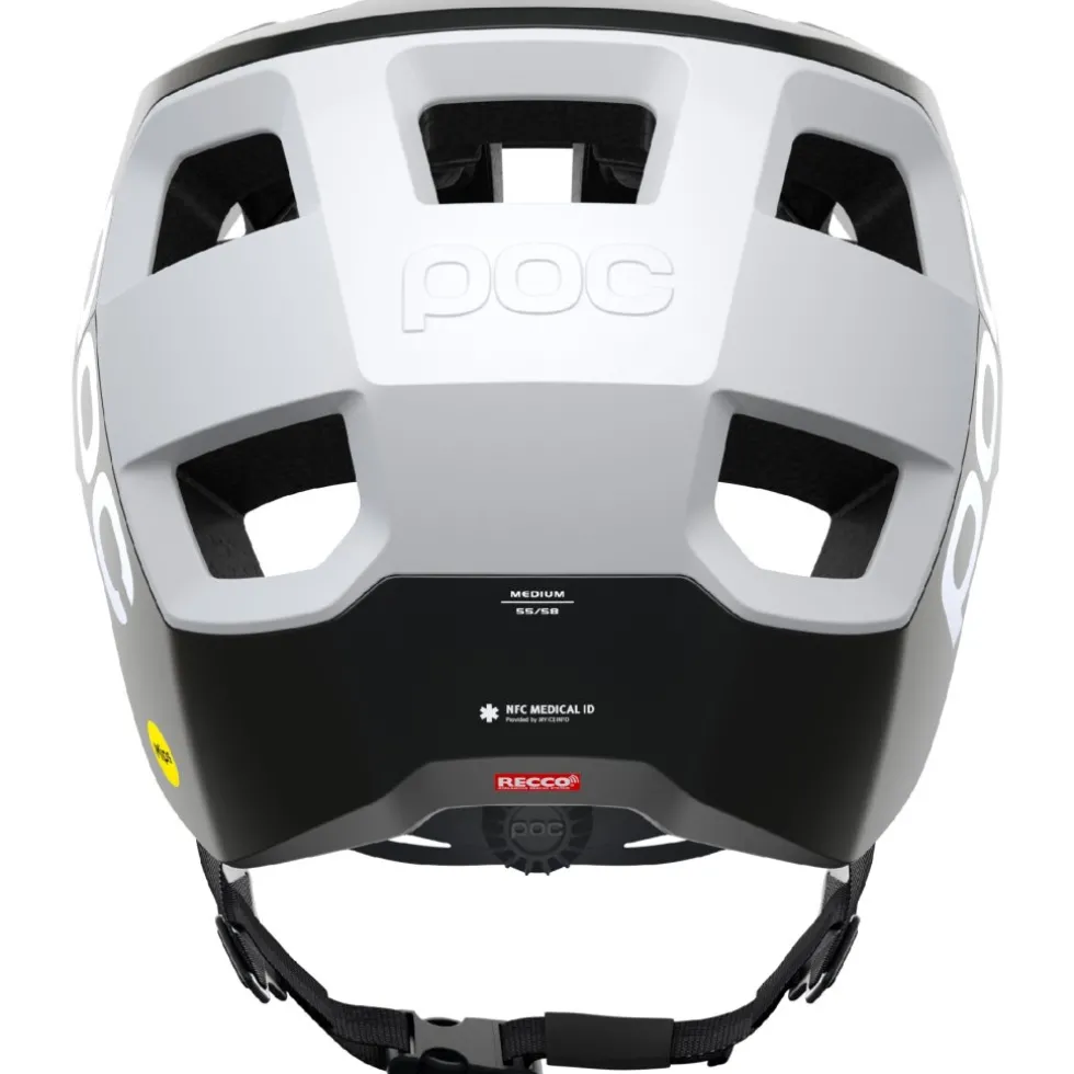 POC Kortal Race MIPS Helm - 8420 Uranium Black Matt/Hydrogen White