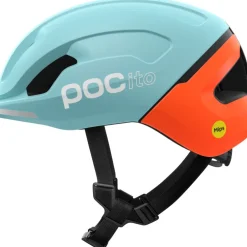 POC Pocito Omne MIPS Kinder-Fietshelm - 8877 Indicolite Blue Matt/Carnelian Orange Matt