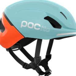 POC Pocito Omne MIPS Kinder-Fietshelm - 8877 Indicolite Blue Matt/Carnelian Orange Matt