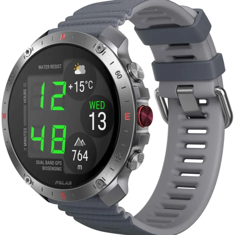 Sporthorloges|Sporthorloges < Polar Grit X2 Pro GPS Multisporthorloge - zilver/grijs