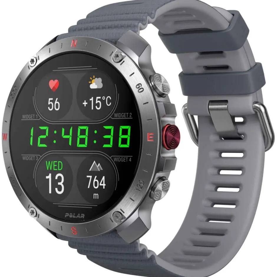 Sporthorloges|Sporthorloges < Polar Grit X2 Pro GPS Multisporthorloge - zilver/grijs
