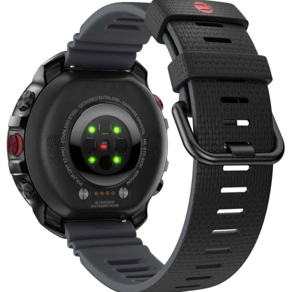 Sporthorloges|Sporthorloges < Polar Grit X2 Pro HR GPS Multisporthorloge + H10 Hartslagsensor - zwart