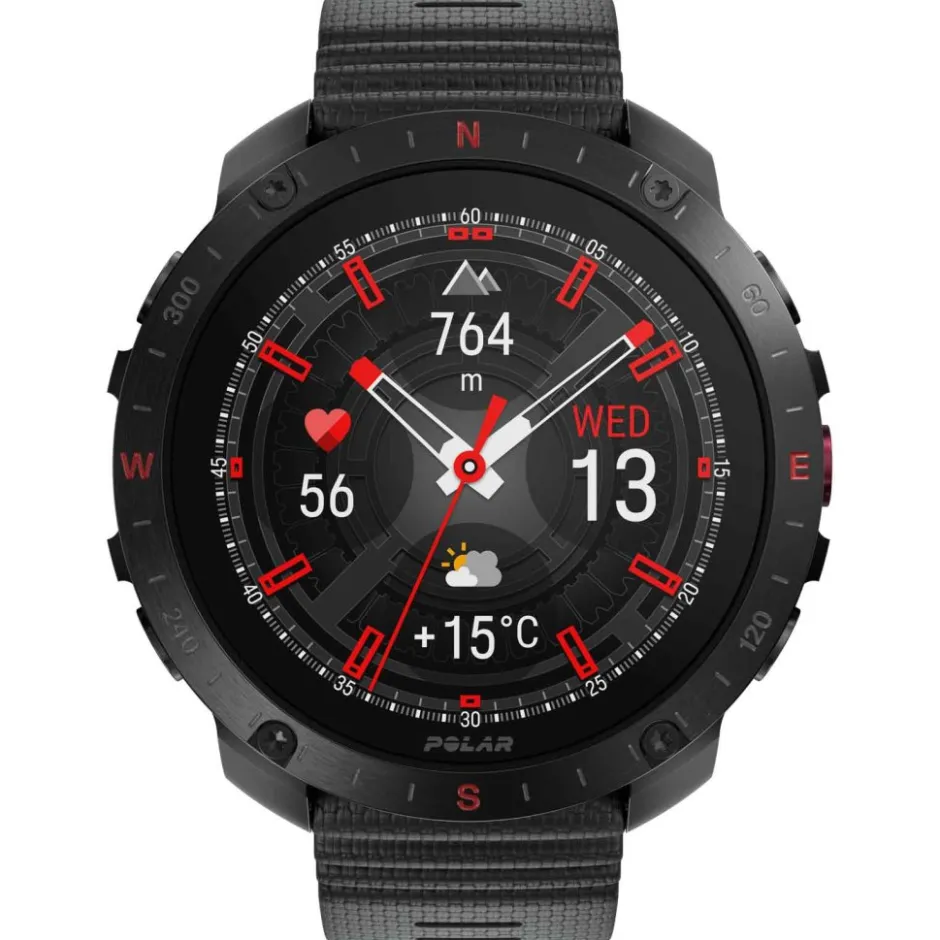 Sporthorloges|Sporthorloges < Polar Grit X2 Pro HR GPS Multisporthorloge + H10 Hartslagsensor - zwart