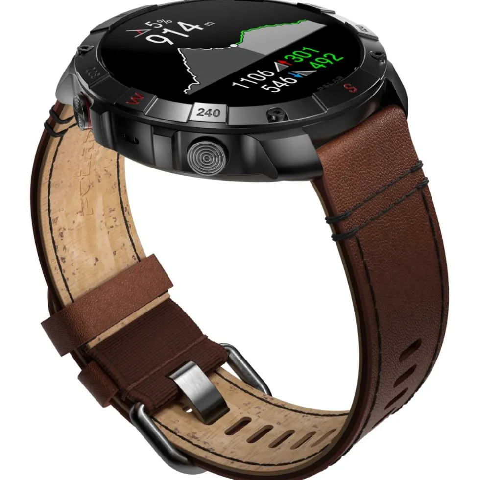 Polar Grit X2 Pro Titanium GPS Multisporthorloge - Brons (Leren Polsband)