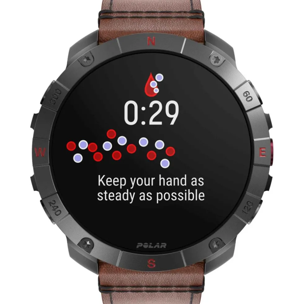 Polar Grit X2 Pro Titanium GPS Multisporthorloge - Brons (Leren Polsband)