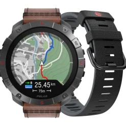 Polar Grit X2 Pro Titanium GPS Multisporthorloge - Brons (Leren Polsband)