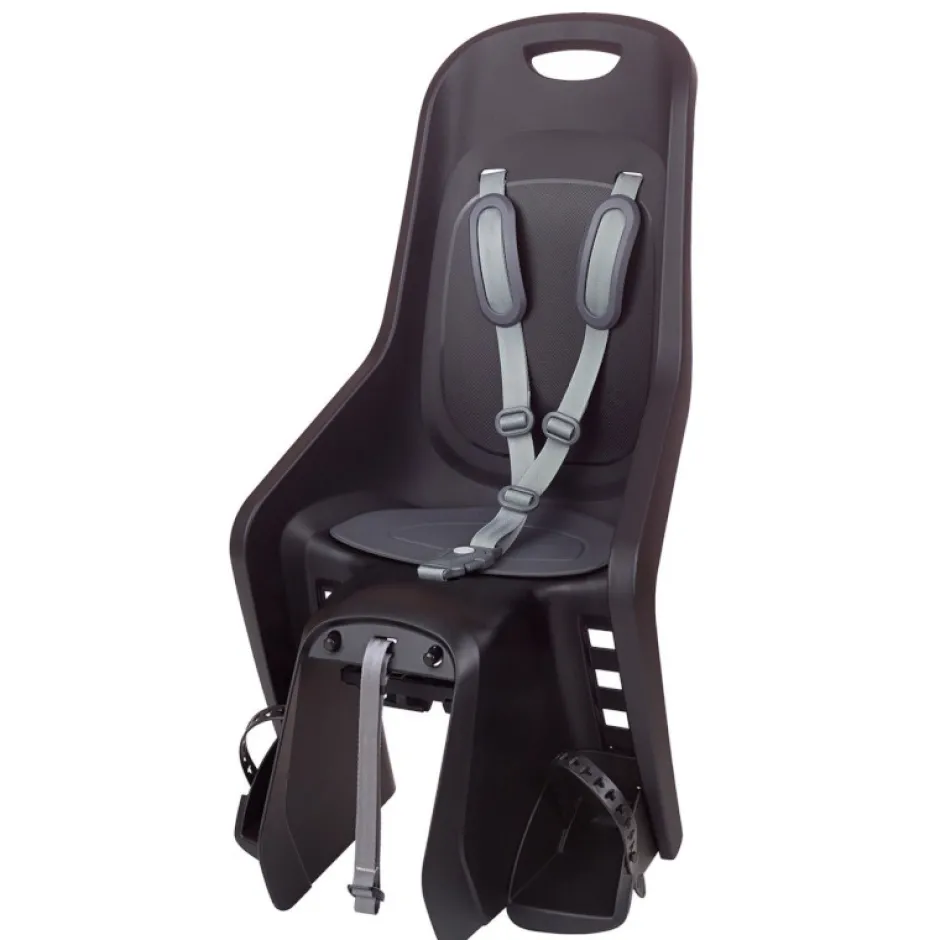 Kinderzitjes < Polisport Bubbly Maxi MIK HD Fietsstoeltje voor Kinderen voor Bagagedrager - zwart/donkergrijs