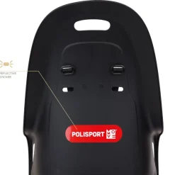 Polisport Koari MIK HD Fietsstoeltje voor Kinderen voor Bagagedrager - zwart/grijs