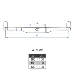 Profile Design Wing/c Basisstuur - 31.8 | Carbon