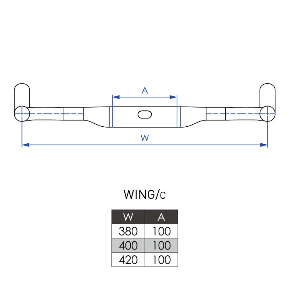 Profile Design Wing/c Basisstuur - 31.8 | Carbon