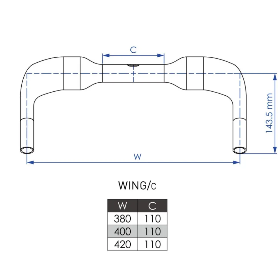 Profile Design Wing/c Basisstuur - 31.8 | Carbon