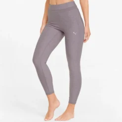 Puma Studio Mesh Inset High Waist 7/8 Tight Dames - Quail Heather