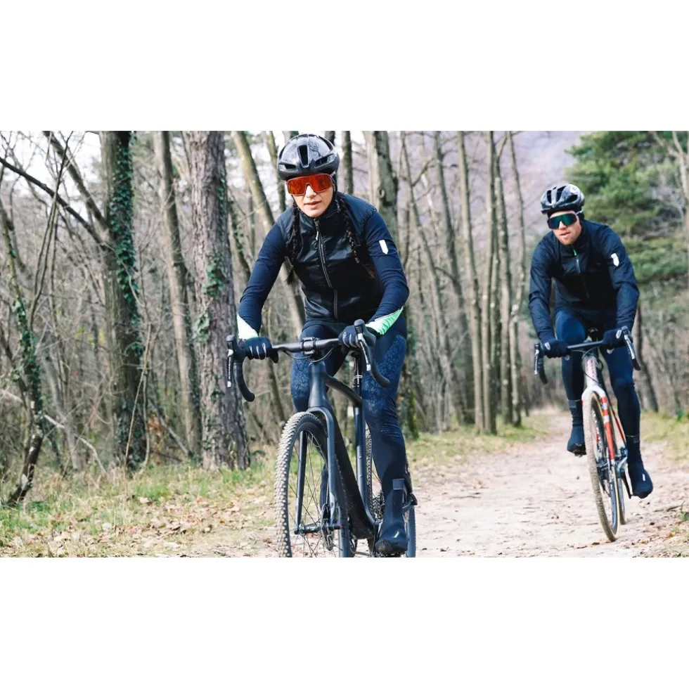 Q36.5 Adventure Winter Fietsbroek met Bretels Dames - zwart