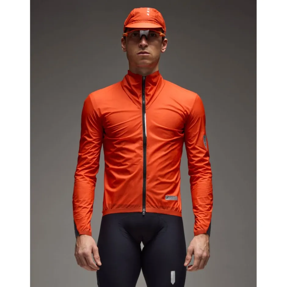 Racefietsjacks|Regenjassen < Q36.5 Dottore Light Regenja Heren - poppy orange