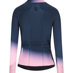 Q36.5 Gregarius Hybrid Collar Fade Fietsshirt met Lange Mouwen Dames - nautica blue