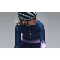 Q36.5 Gregarius Hybrid Light Collar Fade Dames shirt met lange mouwen - nautica blue