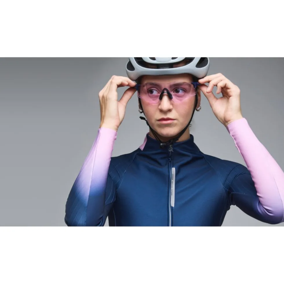 Q36.5 Gregarius Hybrid Light Collar Fade Dames shirt met lange mouwen - nautica blue