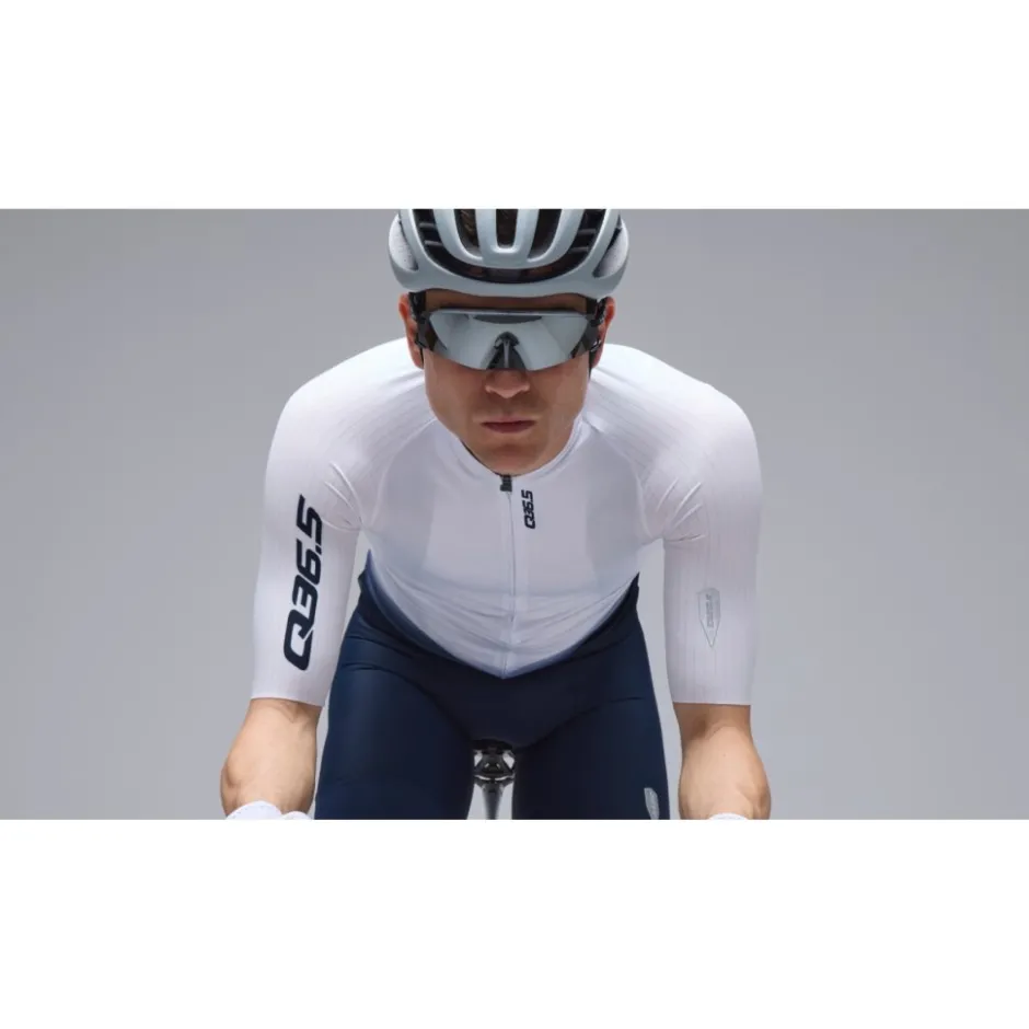 Wielershirts < Q36.5 Gregariu Pro Coar Fade ignature Korte ouw hirt heren - white