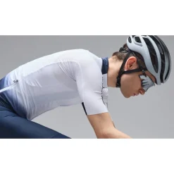 Wielershirts < Q36.5 Gregariu Pro Coar Fade ignature Korte ouw hirt heren - white