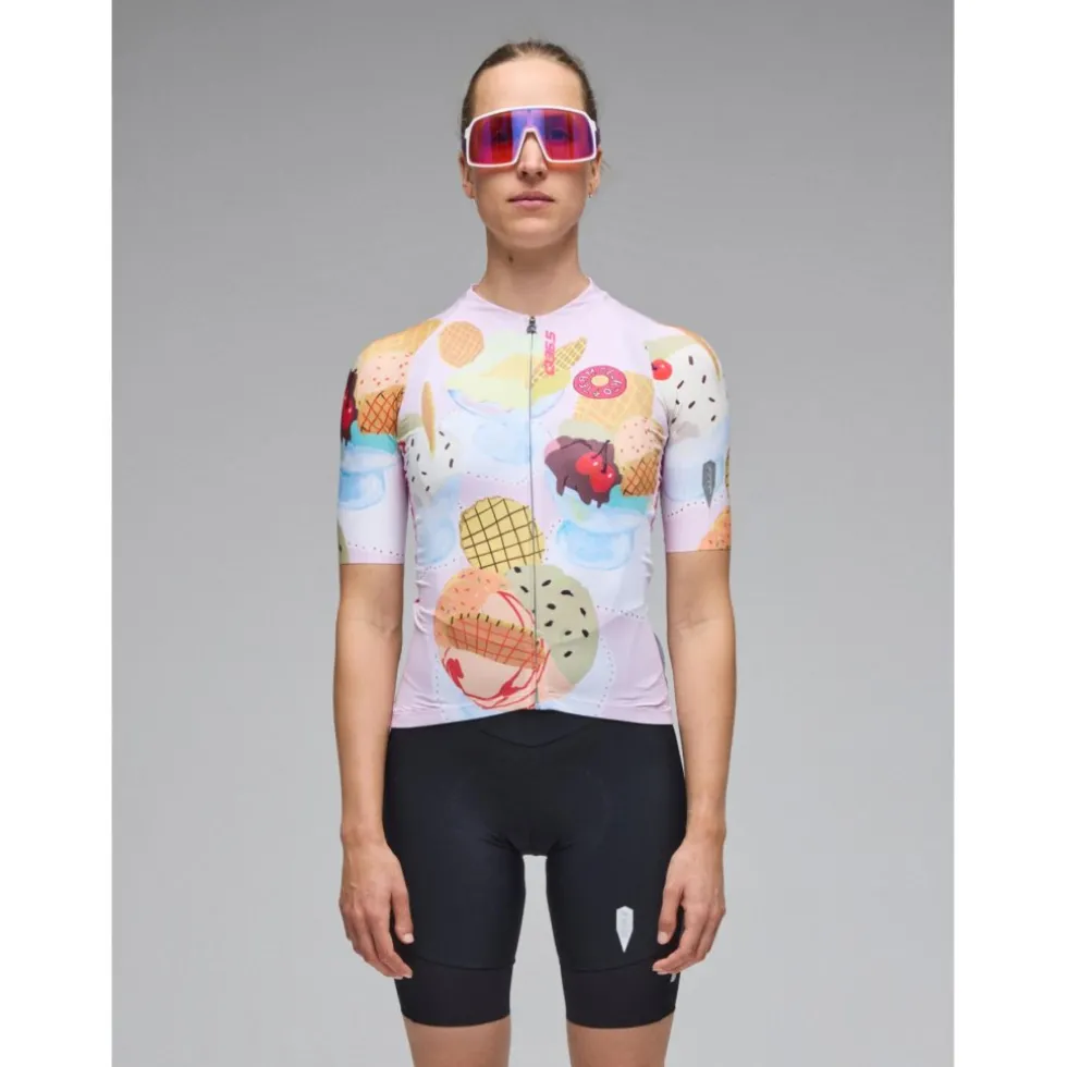 Q36.5 Gregarius Pro Team Gelato Dames shirt met korte mouwen - white