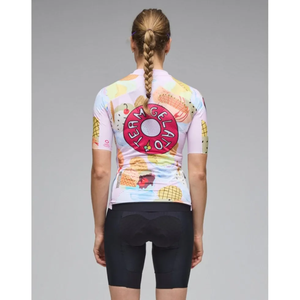 Q36.5 Gregarius Pro Team Gelato Dames shirt met korte mouwen - white