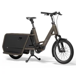 Elektrische Fietsen|Elektrische Bakfietsen < QiO LONG CLAx | ENVIOLO HD Automatiq - 20" Elektrische Bakfiets - 2026 - dark olive matt