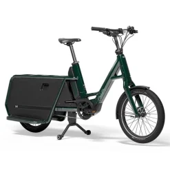 QiO LONG P9 | 1x9 Shimano CUES - 20" Elektrische Bakfiets - 2026 - forest green glossy