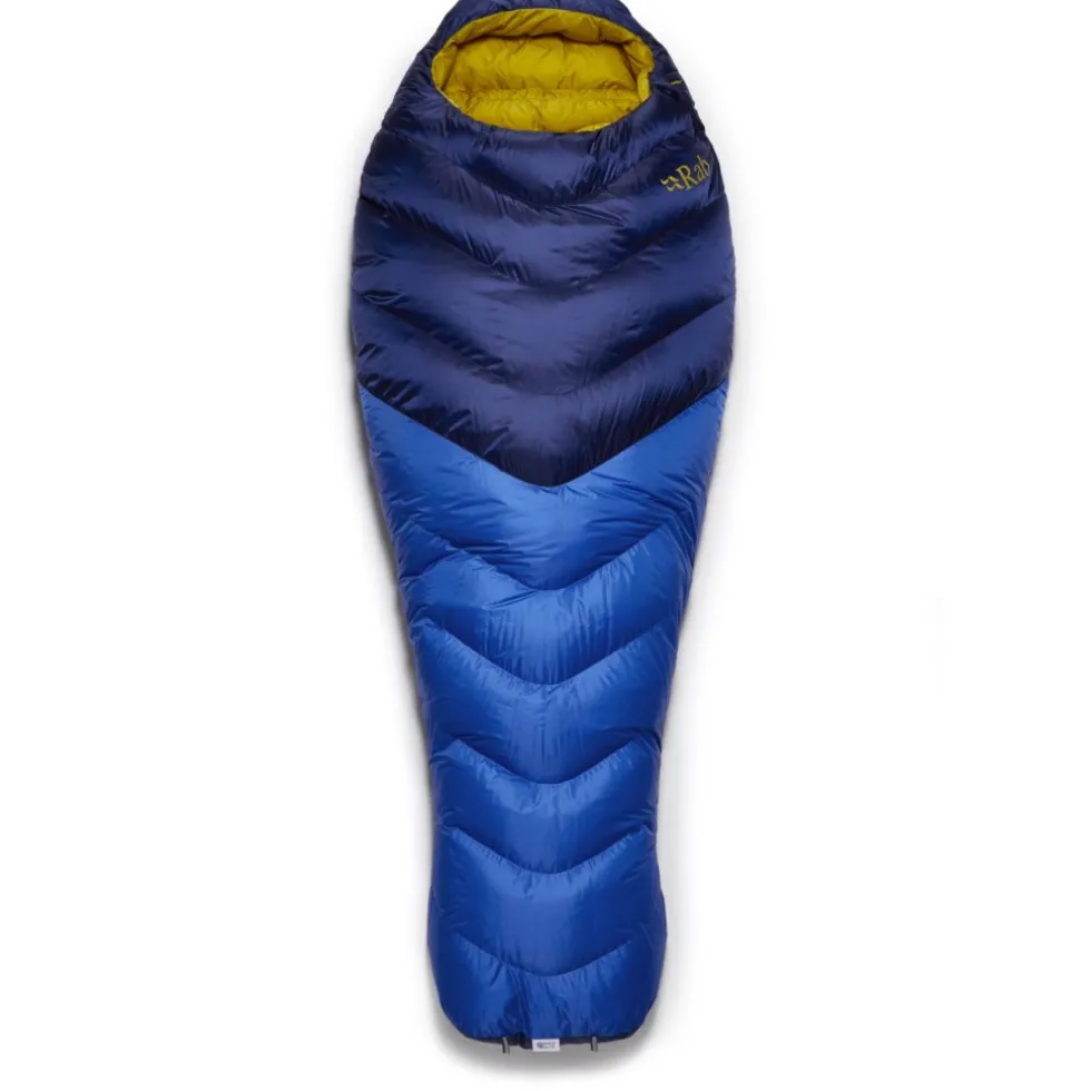 Rab Neutrino 400 Donzen Slaapzak Dames - Rits links - nightfall blue