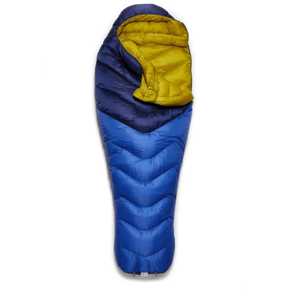 Rab Neutrino 400 Donzen Slaapzak Dames - Rits links - nightfall blue