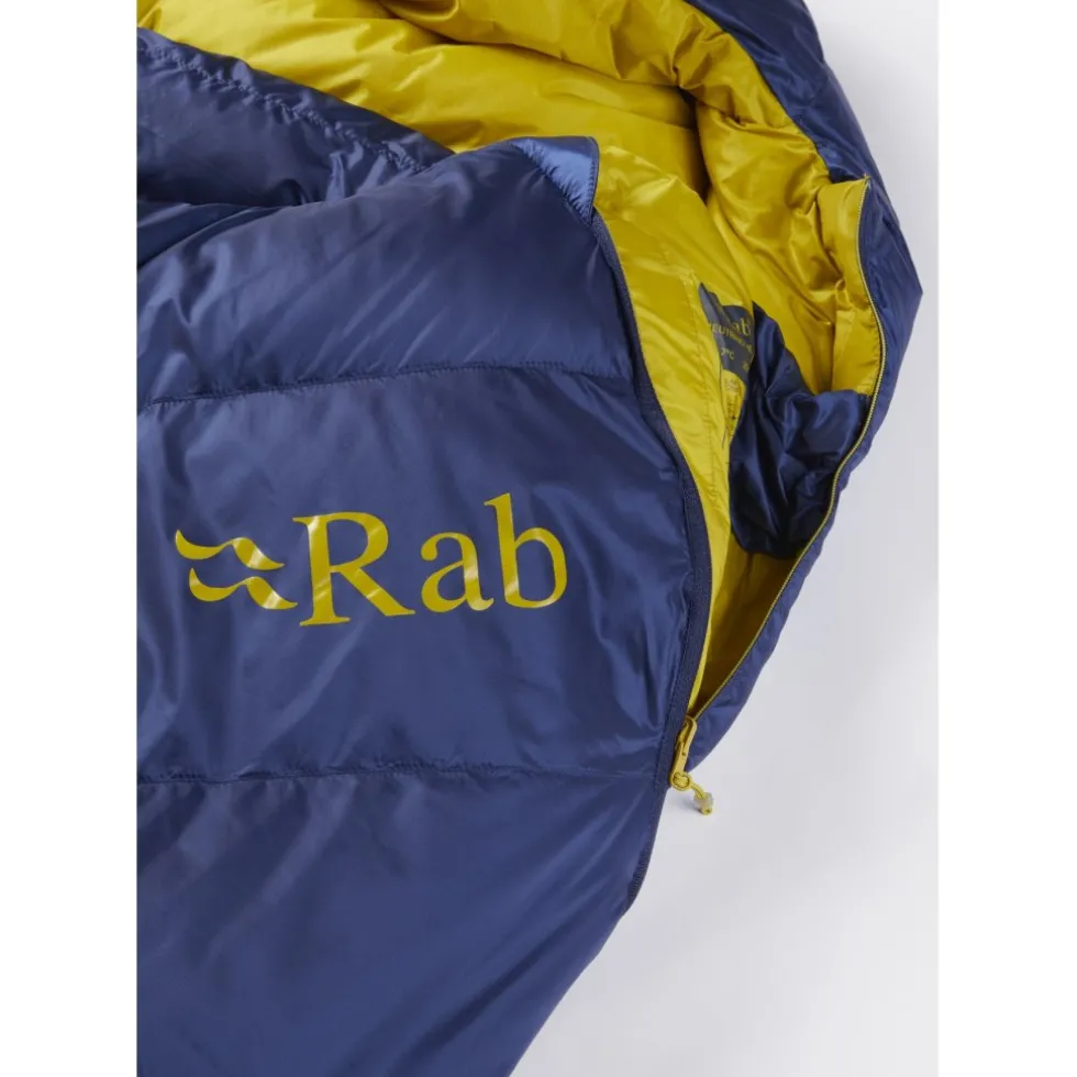 Rab Neutrino 400 Donzen Slaapzak Dames - Rits links - nightfall blue