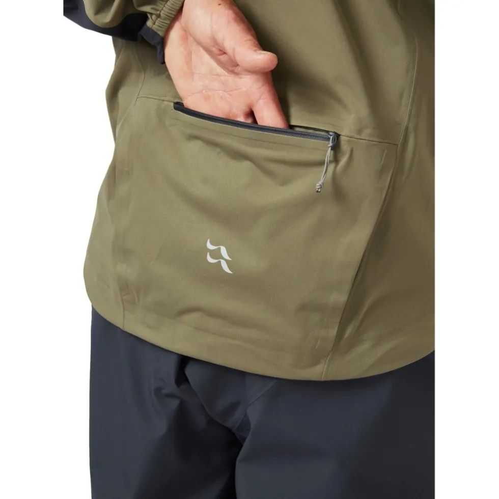 Rab Cinder Kinetic Jas Heren - light khaki/beluga