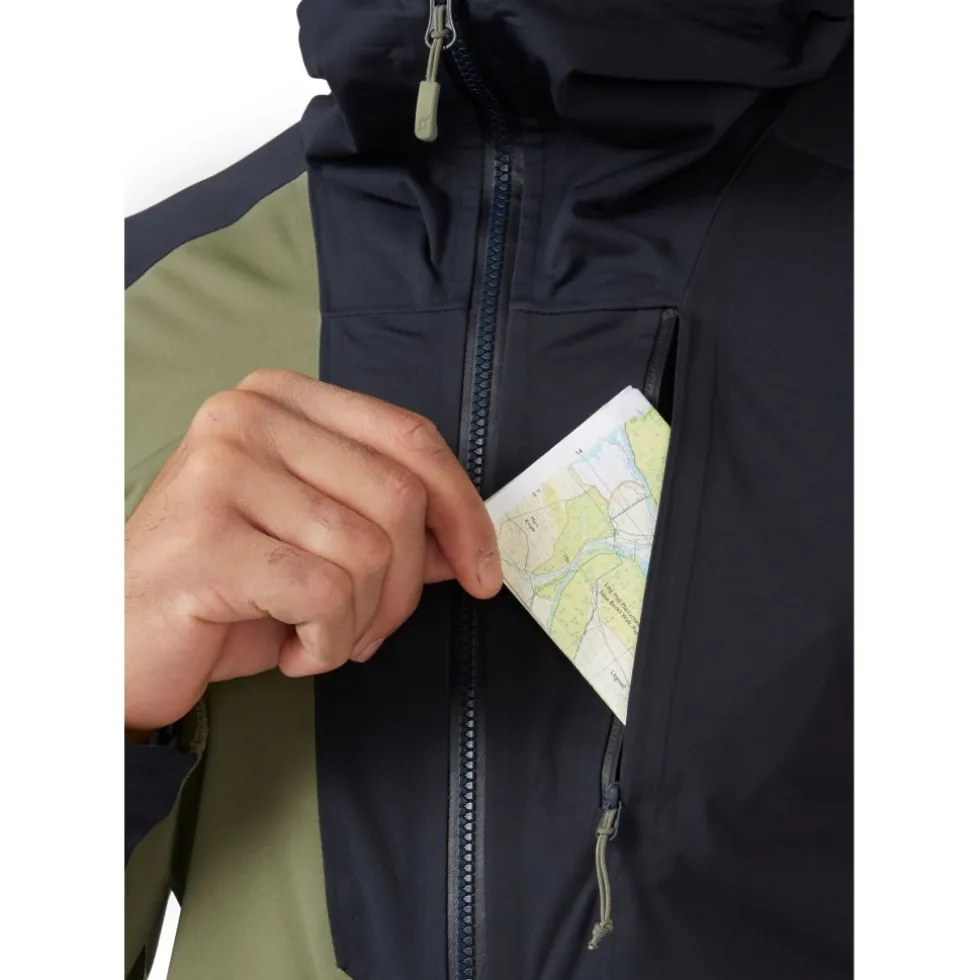 Rab Cinder Kinetic Jas Heren - light khaki/beluga