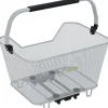 Achtermanden < Racktime BASKIT Deluxe Fietsmand Bagagedrager 23L - Zilver
