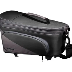Racktime Talis Plus Rack Top Bag 8L+7L - Carbon Black | Stone Grey