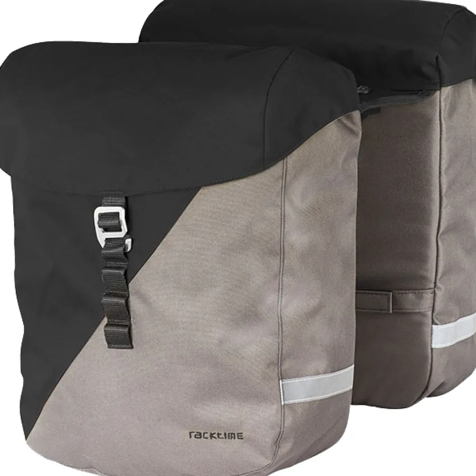 Bagagedragertassen < Racktime Vida 2.0 Double Bag Pannier - 2x12L - black/grey